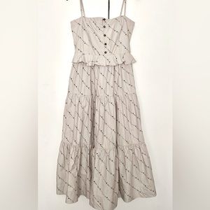 Ganni printed poplin dress